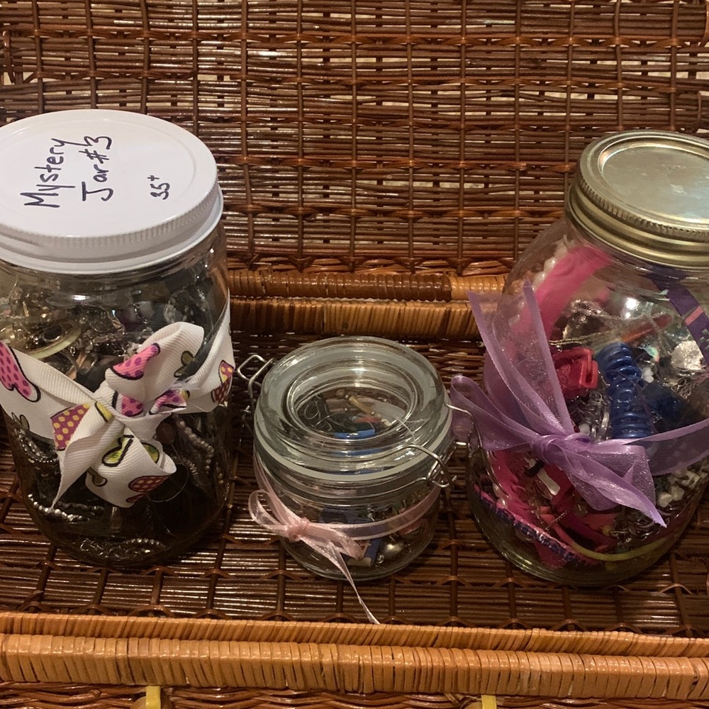 Assorted Mystery Jewellery Jars- SET OF 3!